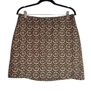 H&M Geometric Patterned Mini Skirt Size 12